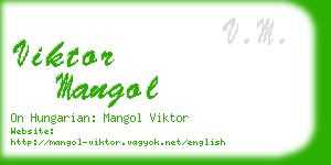 viktor mangol business card